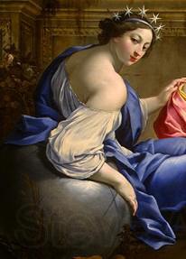 Simon Vouet Low resolution detail of the muse Urania from The Muses Urania and Calliope Norge oil painting art